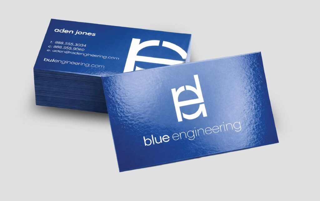 Glossy laminated Business Cards