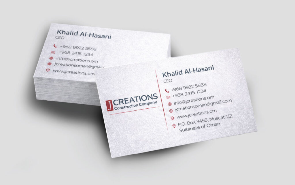 Ice silver Business card